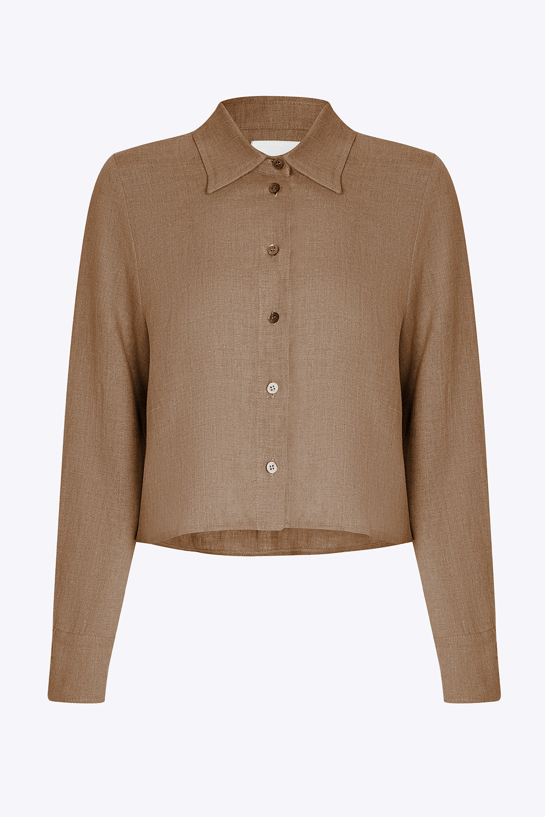 Lniana krótka koszula damska