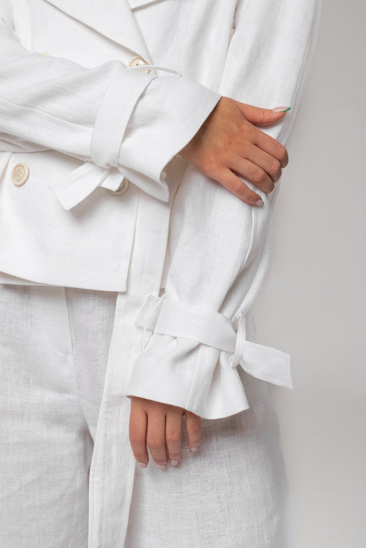 Lniana kurtka ramoneska - Noli