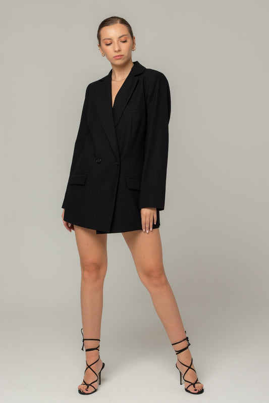 Marynarka dwurzędowa wełniana damska