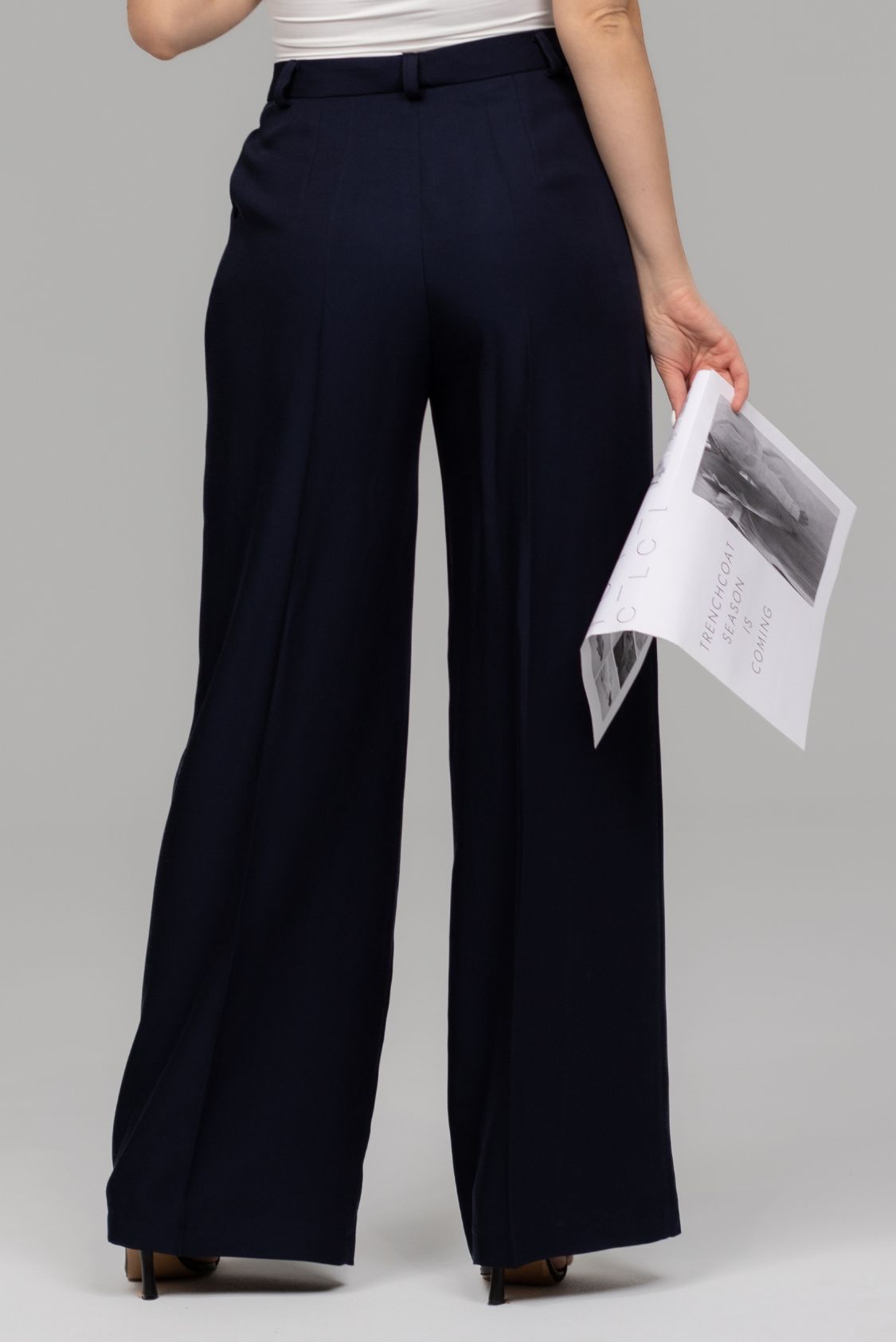 Spodnie damskie długie z wiskozy i lyocellu